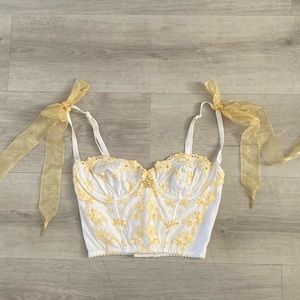 Rare Victoria’s Secret Daisies Eyelet Corset